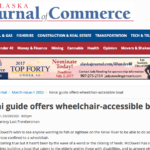 Alaska Journal of Commerce featuring The Last Frontiersman's work with fishing with disabilities